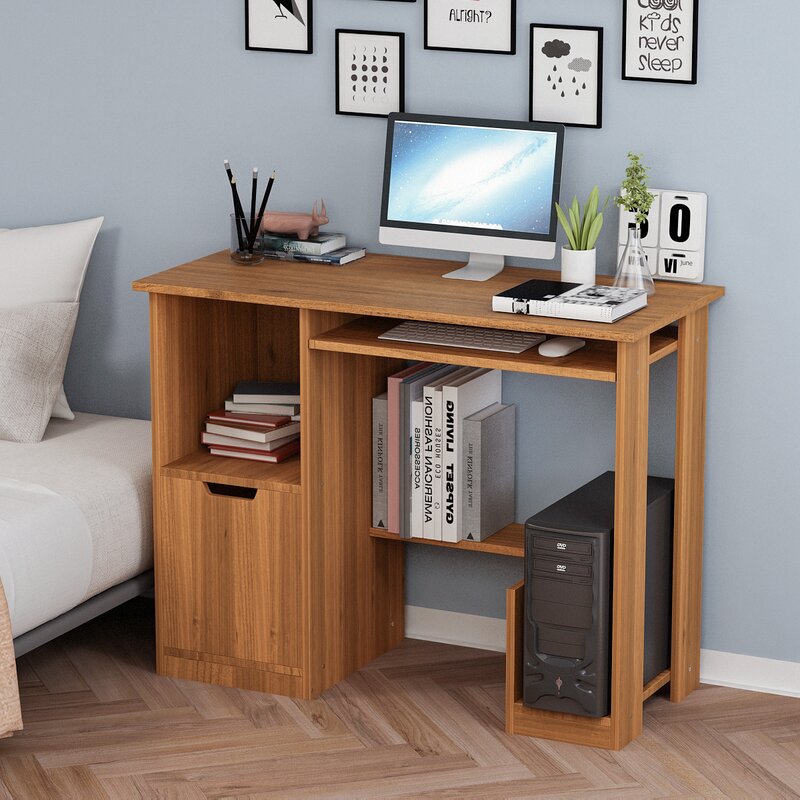 Ebern Designs Compact Computer Desk Work Desks For Home Office Small